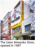 1987年オープンの上野アメ横店